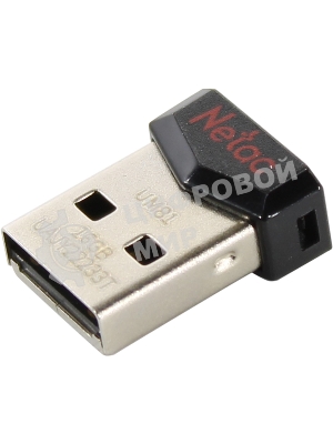 Флешка USB Netac UM81 (NT03UM81N-016G-20BK), 16Gb, USB 2.0, R/W 30/10, черный/красный