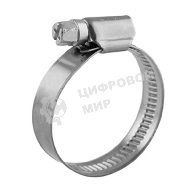 Хомут червячный Rexant 70-90/9-0,6 мм, нержавеющая сталь W2, (25 шт/уп)