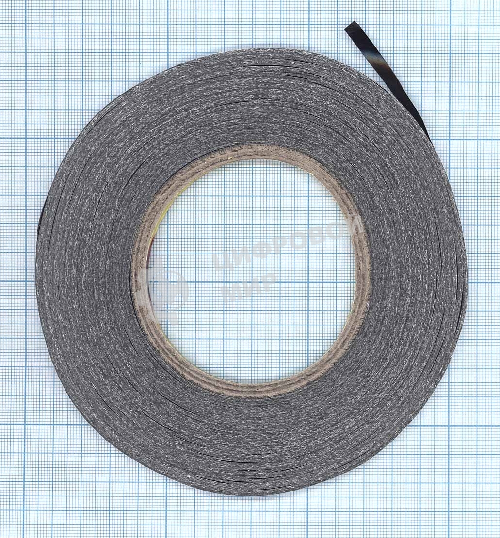 Скотч 3M двухсторонний для монтажа тачскринов, черный, ширина 5мм, длина 55м