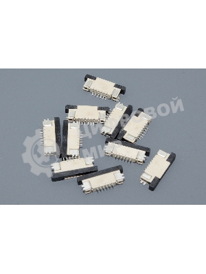 Разъем FPC Half Coverage Top Contact 0.8K-BS-6PWB 6 pin высота 2мм шаг 0,8мм 10 шт