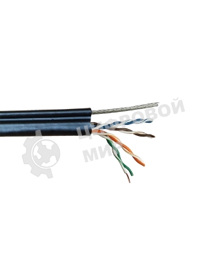 Кабель информационный Lanmaster TWT-5EUTP-OUT-TR кат.5е U/UTP не экранированный 4X2X24AWG PE внешний 305м черный
