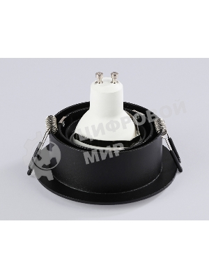 Встраиваемый поворотный точечный светильник Ambrella light TN102756 BK черный IP20 GU5.3 D98*32