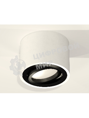 Светильник Ambrella Light XS7510002 SWH/PBK белый песок/черный полированный MR16 GU5.3 (C7510, N7002)