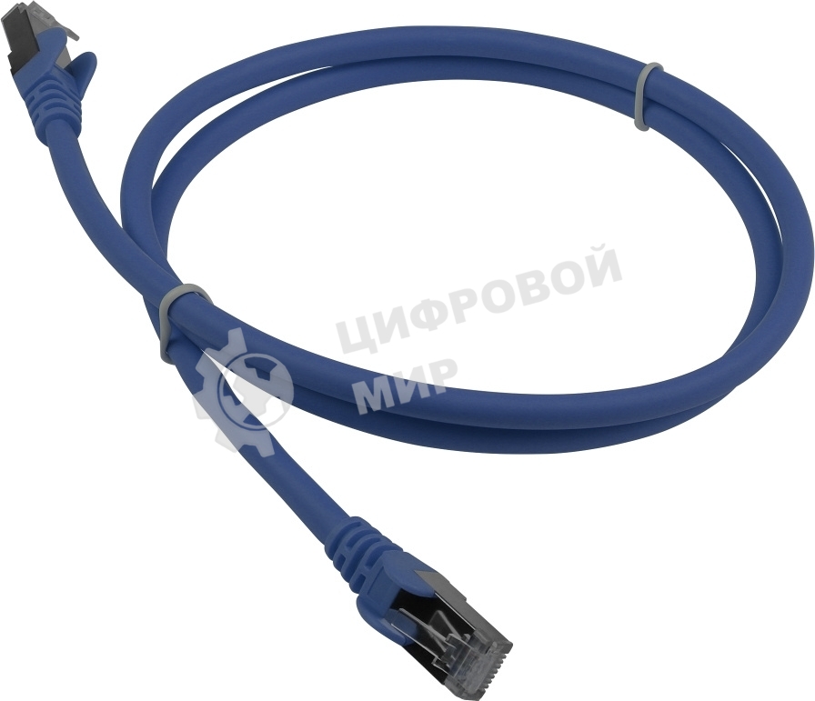 Патч-корд Lanmaster LAN-PC45/S6A-0.5-BL FTP RJ-45 вил.-вилка RJ-45 кат.6A 0.5м синий LSZH (уп.:1шт)