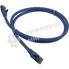 Патч-корд Lanmaster LAN-PC45/S6A-0.5-BL FTP RJ-45 вил.-вилка RJ-45 кат.6A 0.5м синий LSZH (уп.:1шт)