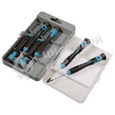 Набор отверток Gross 13347 для точной механики crmo двухкомпонентные рукоятки 6 шт. пласт. бокс