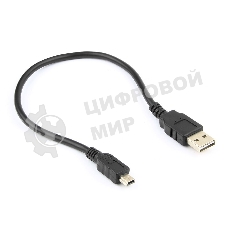 Кабель Gembird/Cablexpert USB 2.0, мультиразъем USB, AM/miniB 5P, 30см, пакет