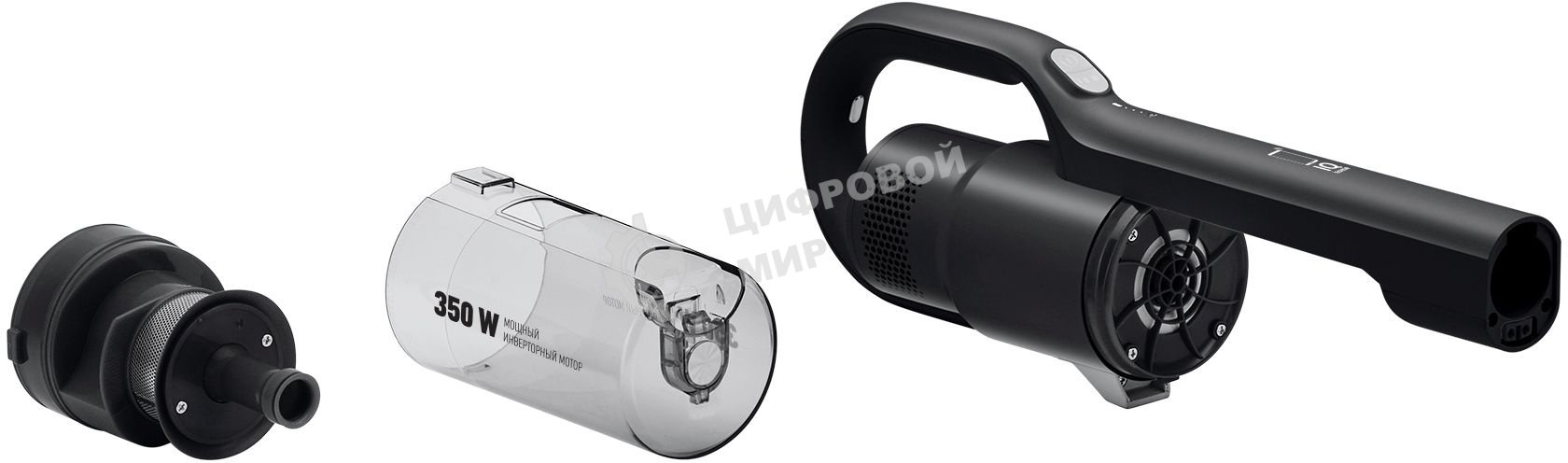 Пылесос Polaris PVCS 2090 350Вт, черный/серебристый