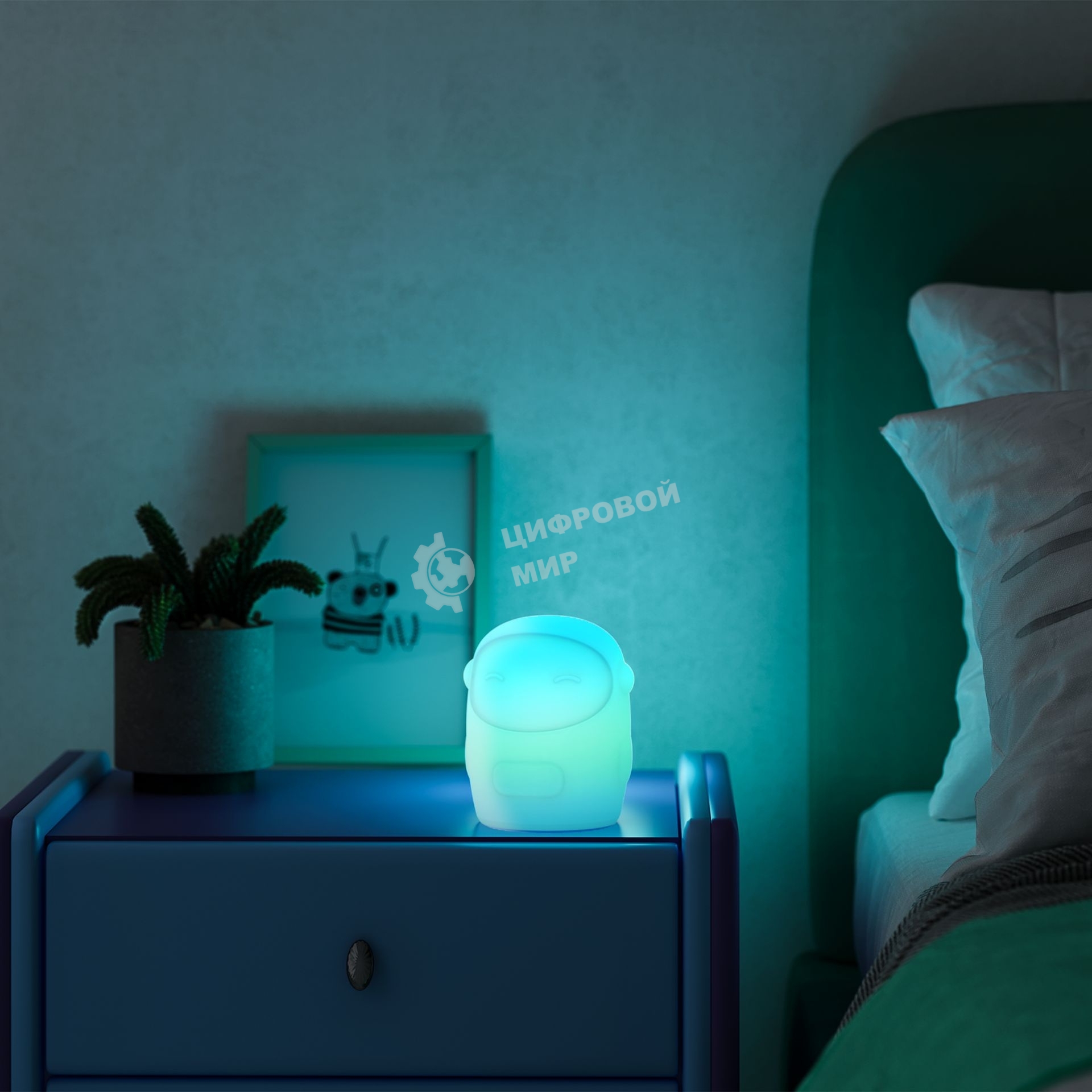 Умный детский ночник Космонавт, товарный знак SBER SBDV-00126