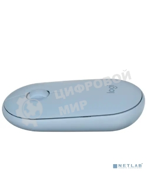 Мышь беспроводная Logitech Pebble M350 синий, 1000 dpi, радиоканал, Bluetooth, USB, кнопки - 3