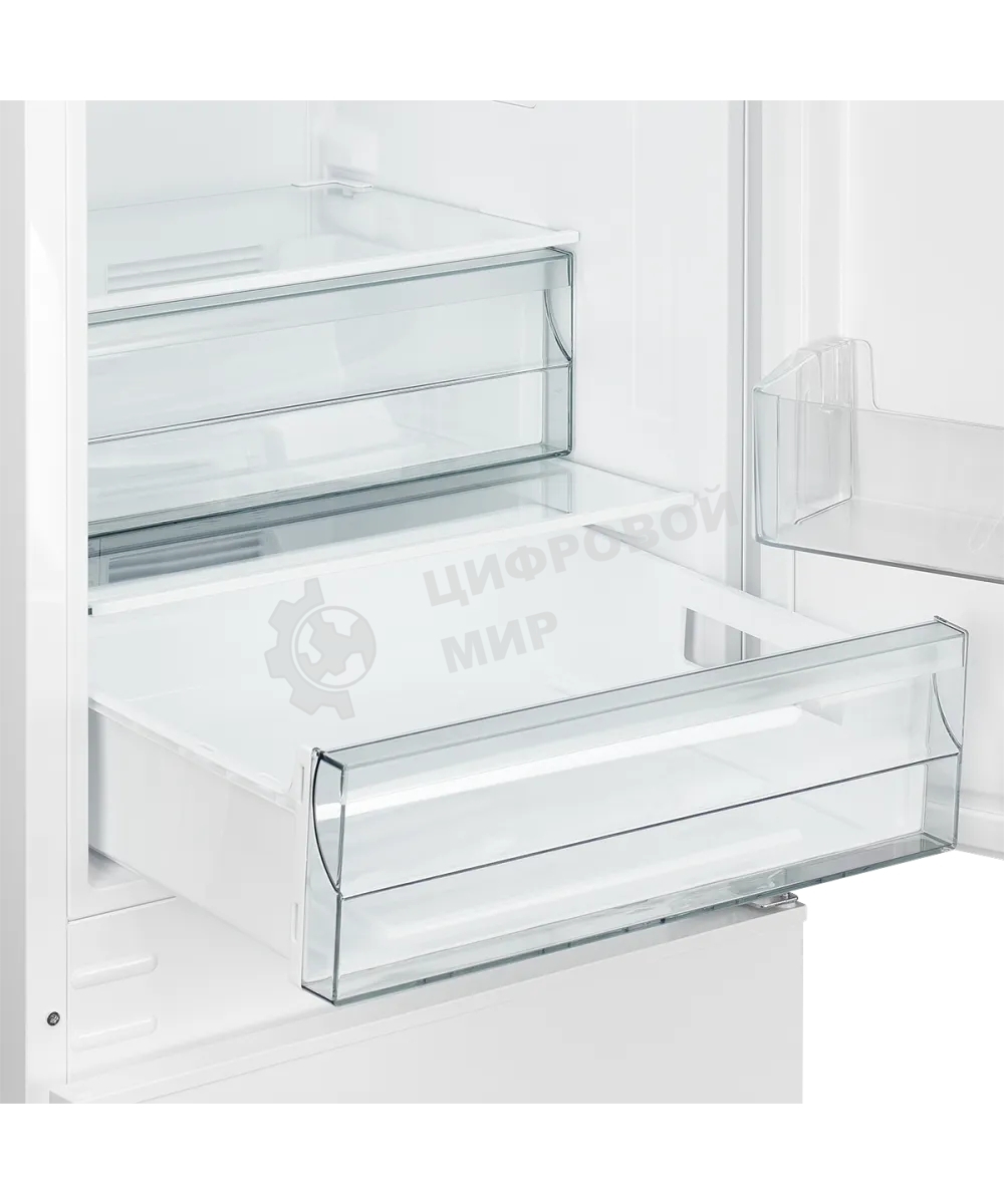 Встраиваемый холодильник Kuppersberg RBN 1763, полезный объем 233 л, сенсорное управление, полезный объем морозильной камеры 63 л, No Frost, LED подсветка, перенавешиваемые двери, суперзаморозка, отсек для овощей, белый