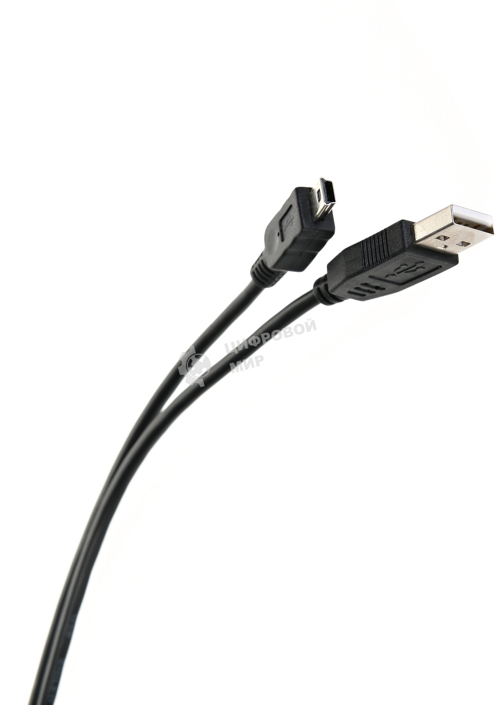 Кабель USB 2.0 A-->mini-B 5P (1.8 м) черный, Telecom TC6911BK-1.8M