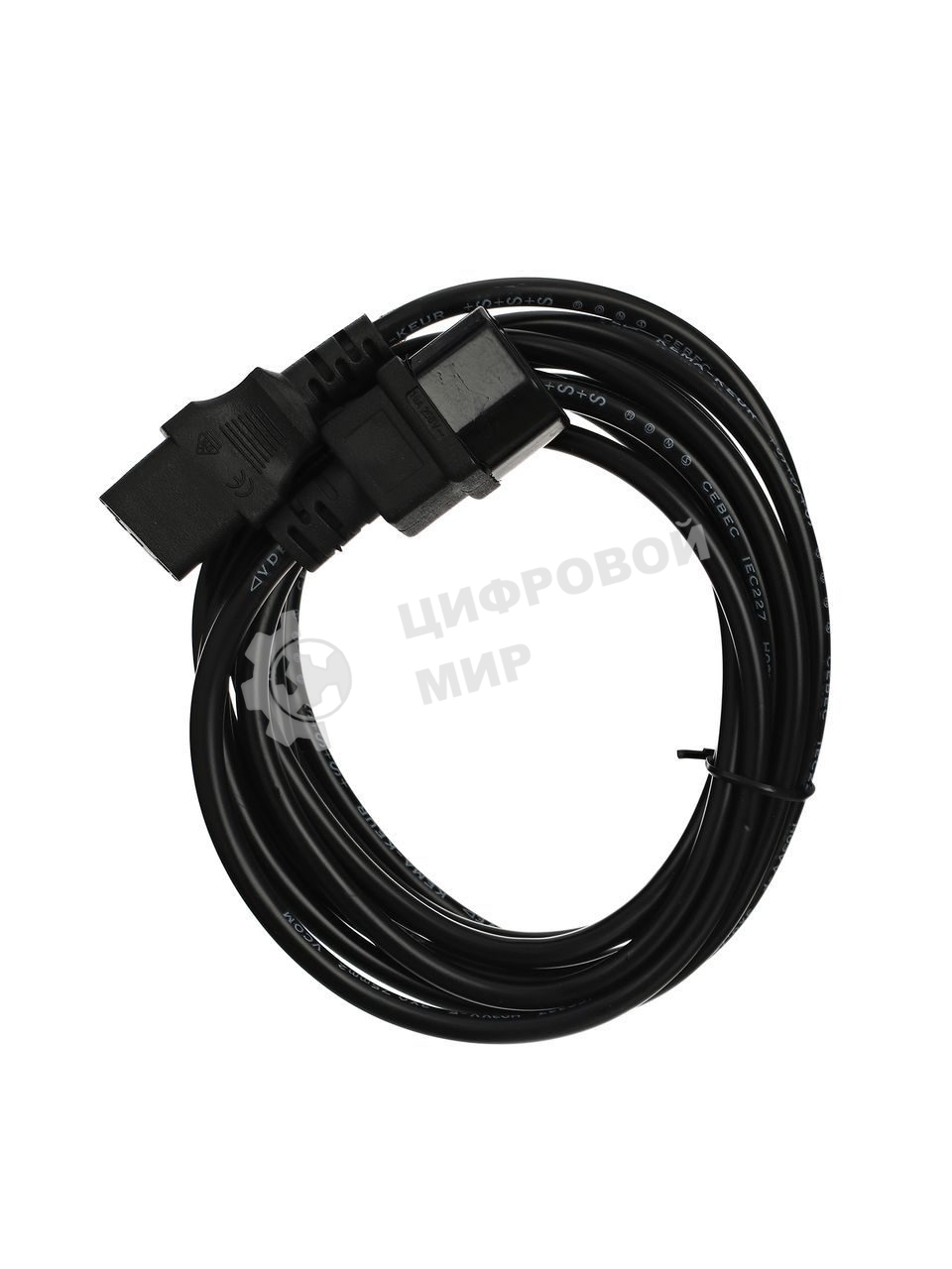 Кабель монитор - компьютер 220V (UPS -> устройство) VCOM VDE 3G*0.75мм (CE001-CU) 3 м