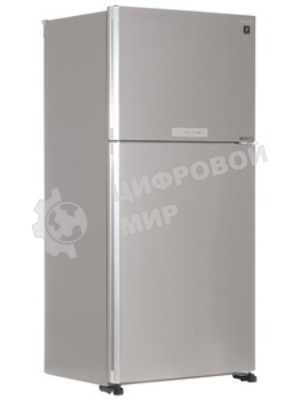 Холодильник Sharp SJ-XG60PMSL серебристый двухкамерный 422/178 л морозилка сверху, No Frost