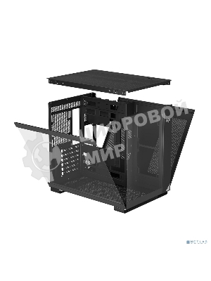 Компьютерный корпус без блока питания PCCOOLER C3 T500 BK, Panoramic Mid Tower, Black, TG, 0.7 SPCC, no fans ATX, mATX, mITX 175/400/200мм 1x2.5