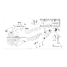 Светильник Ambrella light TR8721/2 BK/WD черный/дерево E14/2 max 60W 380*100*210