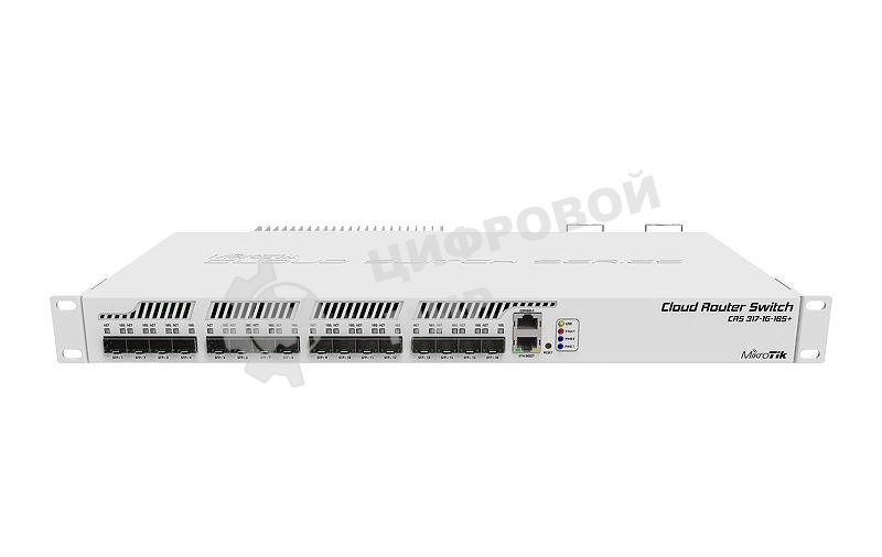 Коммутатор MikroTik CRS317-1G-16S+RM 16х SFP+, 1х 1G RJ45, SwOS или RouterOS