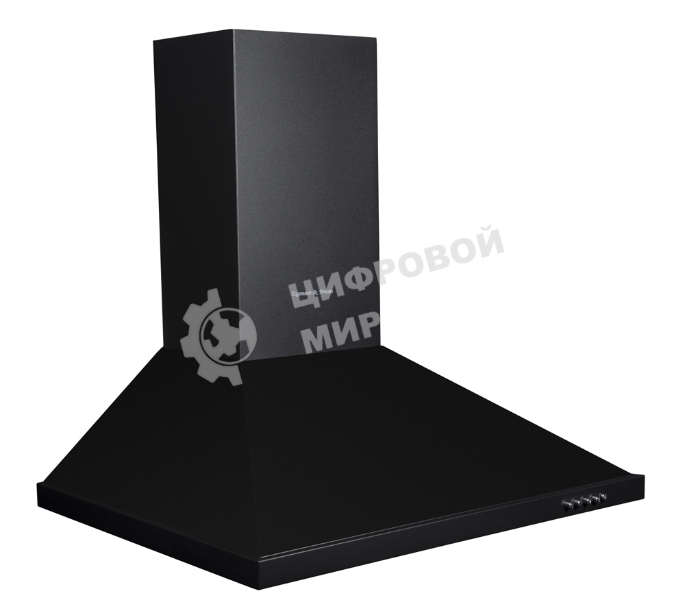 Вытяжка каминная Zigmund & Shtain K 139.6 B черный, 60 см, 500 куб. м/ч, 68 дБ