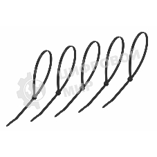 Хомут-стяжкa нeйлонoвая Rexant 400x4,8 мм, черная, упаковка 25 шт.