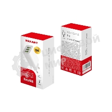 Сетевое зарядное устройство Rexant 3 x USB, 5V, 3 А + 1 А + 1 А, белый
