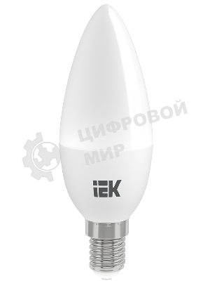 Лампа светодиодная LED 9Вт 230В 4000К E14 свеча LLE-C35-9-230-40-E14 IEK