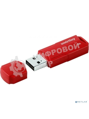 Флешка USB SmartBuy CLUE Red (SB8GbCLU-R), 8Gb, USB 2.0, R/W 20/10, красный