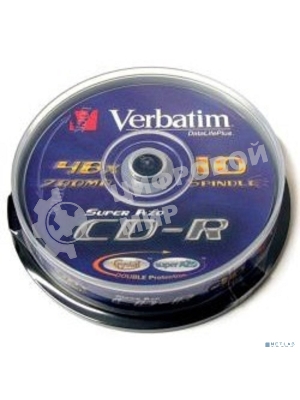 Диск CD-R Verbatim 700Mb 52x Cake Box (10шт) (43437)