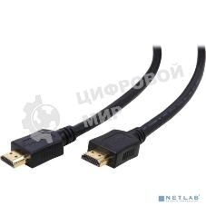 Кабель Filum HDMI 1 м., ver.1.4b, CCS, черный, разъемы: HDMI A male-HDMI A male, пакет. FL-CL-HM-HM-1M (894131)