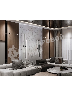 Настенный светодиодный светильник Ambrella light FL6162 BK черный 28W 3000K-6400K 810*120*65