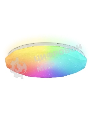 Светодиодный светильник RGB Ambrella light FZ418 WH белый IP20 66W 3000K-6500K+RGB D480*65 (ПДУ ИК)