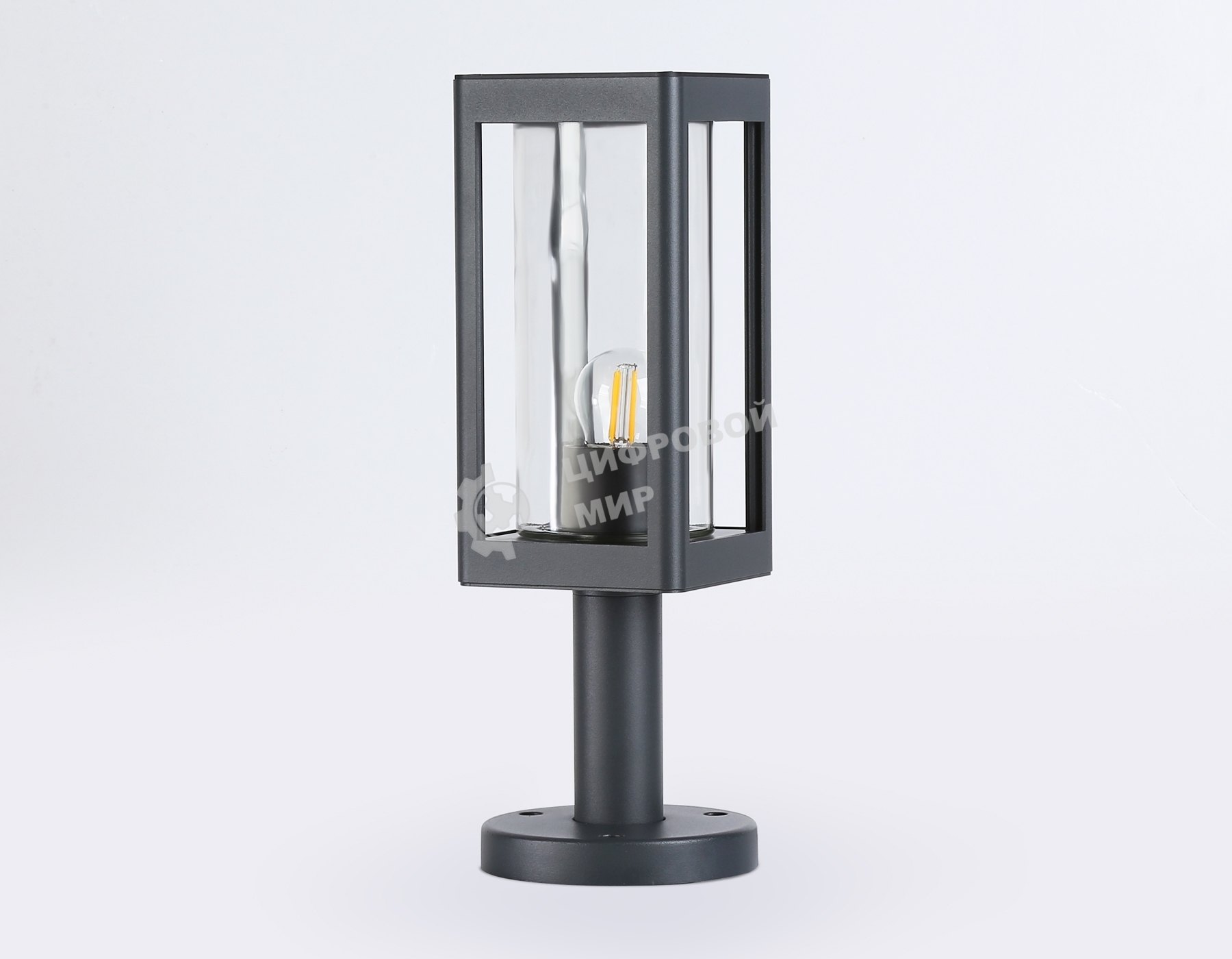 Светильник Ambrella light ST2409 GR/CL серый/прозрачный IP54 E27 max 40W 110*110*350