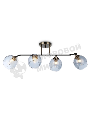 Подвесной светильник TR303011/4 SB/BK/SM  бронза/черный/дымчатый E27/4 max 40W 780*350*240