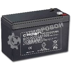 Батарея для ИБП CROWN CBT-12-9.2 (12V 9.2Ah) F2 срок службы 5 лет