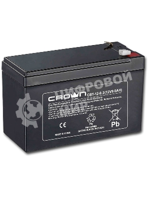 Батарея для ИБП CROWN CBT-12-9.2 (12V 9.2Ah) F2 срок службы 5 лет