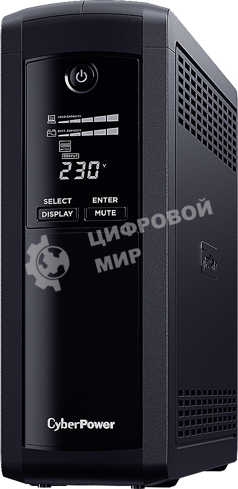 Источник бесперебойного питания UPS CyberPower VP1200EILCD Line-Interactive 1200VA/720W USB/RS-232/RJ11/45 (4 + 4 IEC С13)