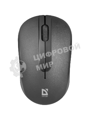 Мышь беспроводная Defender Hit MM-495 черный, 1600 dpi, радиоканал, USB, кнопки - 3