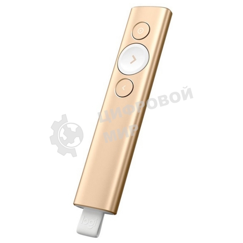 Презентер беспроводной Logitech Spotlight золотистый, радиоканал, USB, кнопки - 3