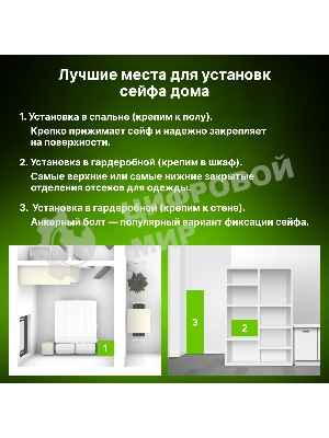 Сейф мебельный Cactus CS-SF-E40 300x438x400мм электронный