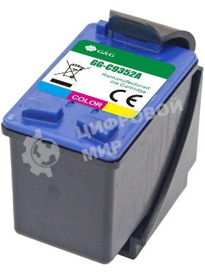 Картридж струйный G&G GG-C9352A многоцветный (11,4 мл) для HP DJ 3920/3940/D1360/D1460/D1470/D1560/D2330/D2360/D2430/D2460/F370/F375/F380/F2180/F2187/F2224/F2280/F2290/F4140/F4172/F4180/F4190
