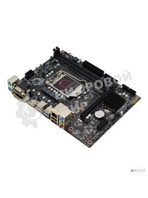 Материнская плата AFOX IH510D4-MA6-V2, LGA 1200, Intel H510, 2xDDR4, 3xSATA, 1xM.2, 1xPCI-E 4.0 x16, 1xPCI-E x1, 1xVGA, 1xHDMI, 1x 1Gb LAN, 2xUSB 2.0, 2xUSB 3.0, 2xPS/2, 6.1, mATX