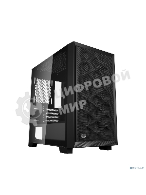 Компьютерный корпус без блока питания PCCooler C3D310 BK, Mesh Mid Tower, Black, TG, 0.6 SPCC, no fans mATX, mITX 165/350/200мм 3x2.5