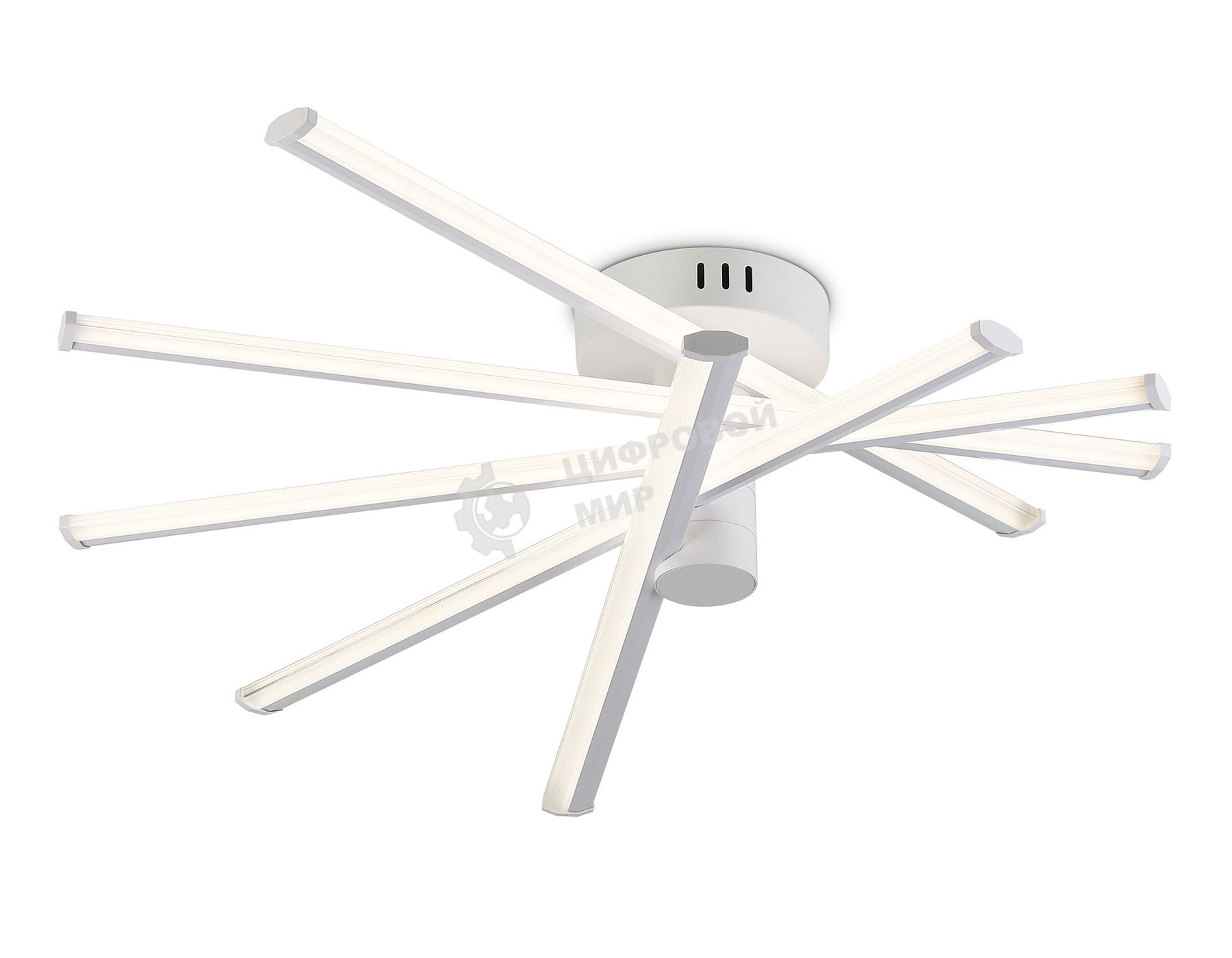 Потолочный светодиодный светильник Ambrella light FL6221 WH белый 70W 3000K-6400K 605*605*170 (ПДУ ИК)
