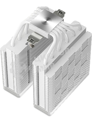 Кулер для процессора DEEPCOOL AG620 WH ARGb V2 LGA20XX/1700/1200/115X/AM5/AM4 (9шт/кор, TDP 260W, PWM, ARGb DUAL Fan 120мм, 6 тепл. трубок, белый) RET