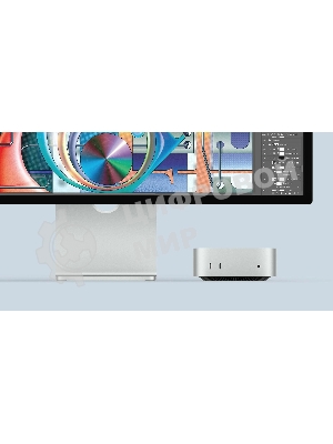 Компьютер Apple Mac Mini 2024 MU9E3LL/A серебристый M4 10C CPU 10C GPU/16Gb/512Gb SSD/рекоменд.переходник 1979059 (A3238 США)