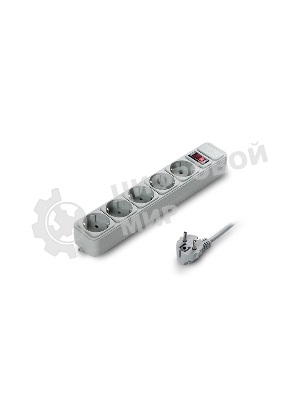 Сетевой фильтр ExeGate EX221186RUS SP-5-3G (5 розеток, 3 м, евровилка, серый)