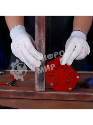 Магнитный угольник-держатель для сварки Rexant на 6 углов усилие 22,6 кг