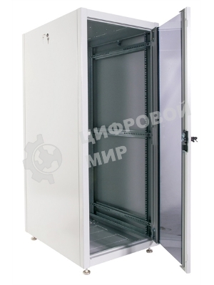 Шкаф телекоммуникационный напольный ЭКОНОМ 24U (600 х 1000) дверь стекло, дверь металл