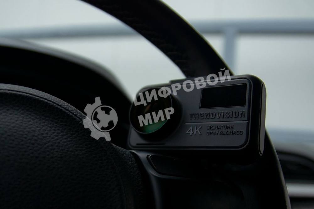 Видеорегистратор с радар-детектором TrendVision Hybrid Signature Real 4K Max GPS ГЛОНАСС черный