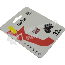 Флеш карта Netac P500 ECO 32Gb MicroSDHC C10 up to 80Mb/s, retail pack card only