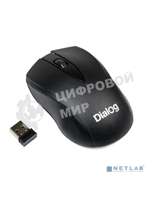 Мышь беспроводная Dialog Comfort MROC-15U черный, 1200 dpi, радиоканал, USB, кнопки - 3